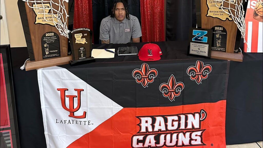 brandon hardy signing day university of louisiana at lafayette
