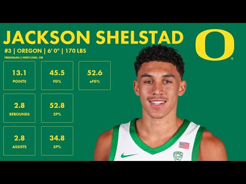 breakout sophomore standout jackson shelstad oregon 2023 24 highlights