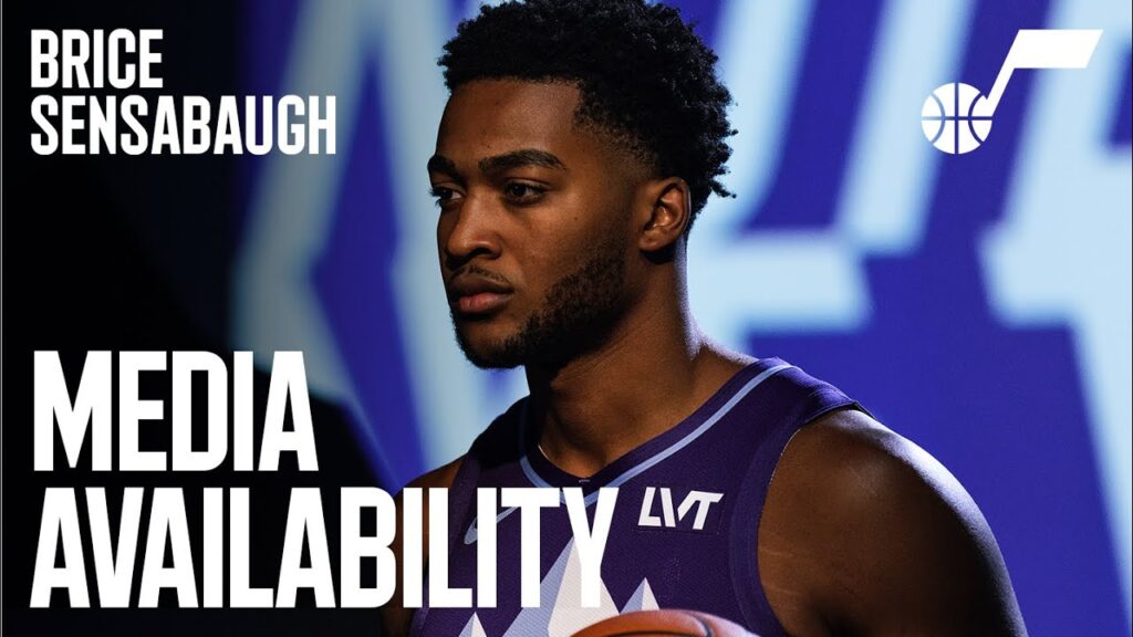 brice sensabaugh 2024 25 media day availability f09f8e99efb88f utah jazz