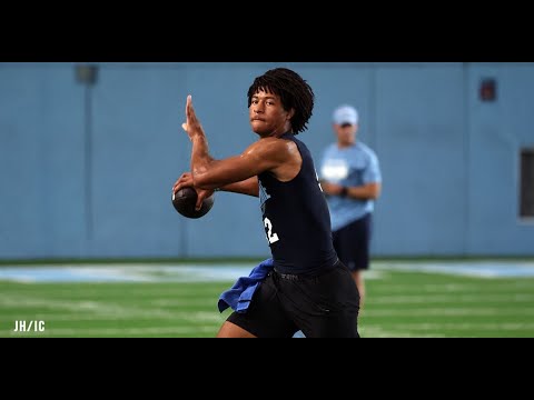 bryce baker highlights 4 star qb commit at unc showtime camp