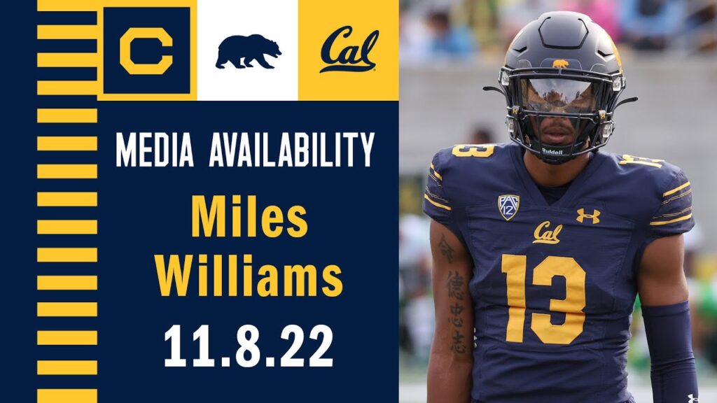 cal football miles williams media availability 11 8 22