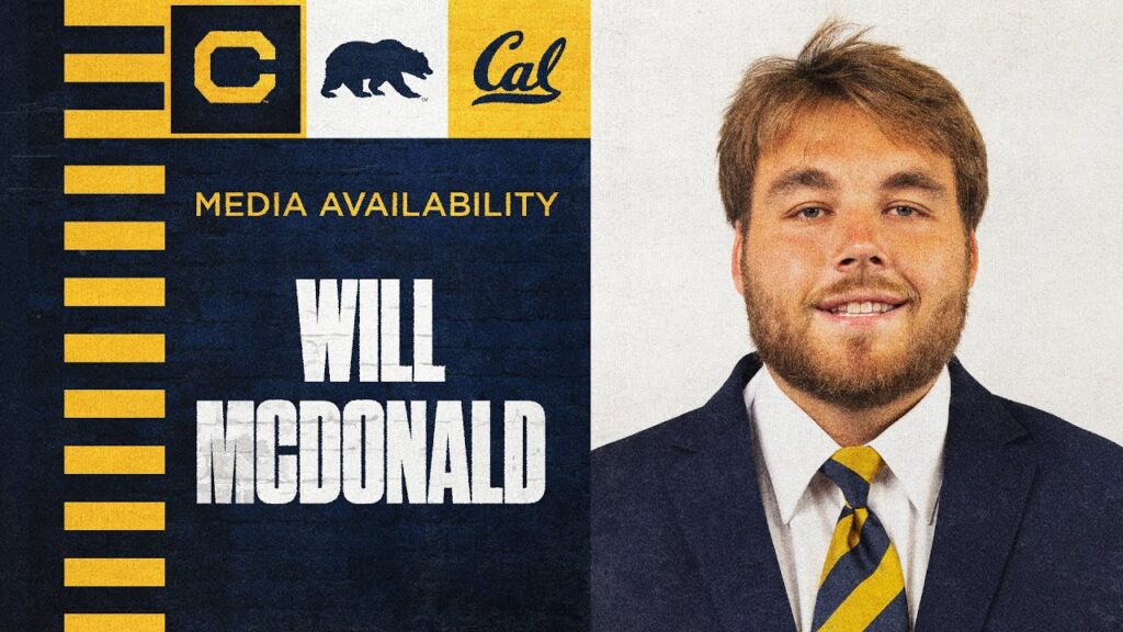 cal football will mcdonald media availability 10 15 2024