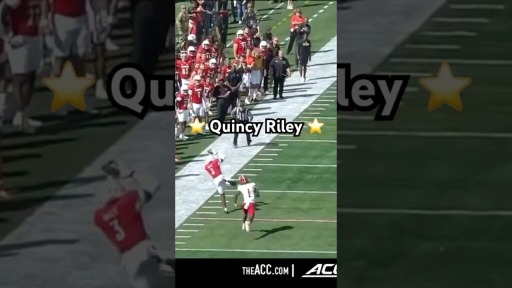 cb quincy riley sideline int vs jacksonville state 2024