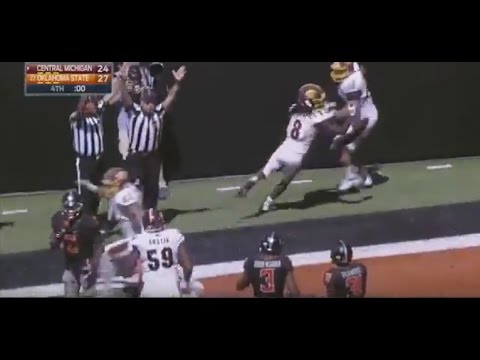 central michigan vs oklahoma state cmu football game winning hail mary