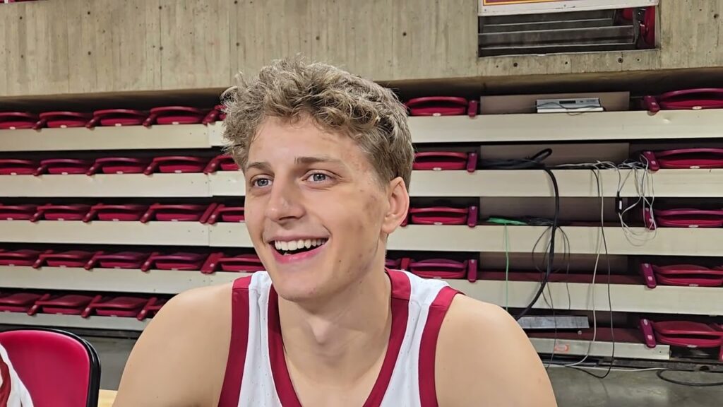 cftv nojus indrusaitis on being iowa states only freshman