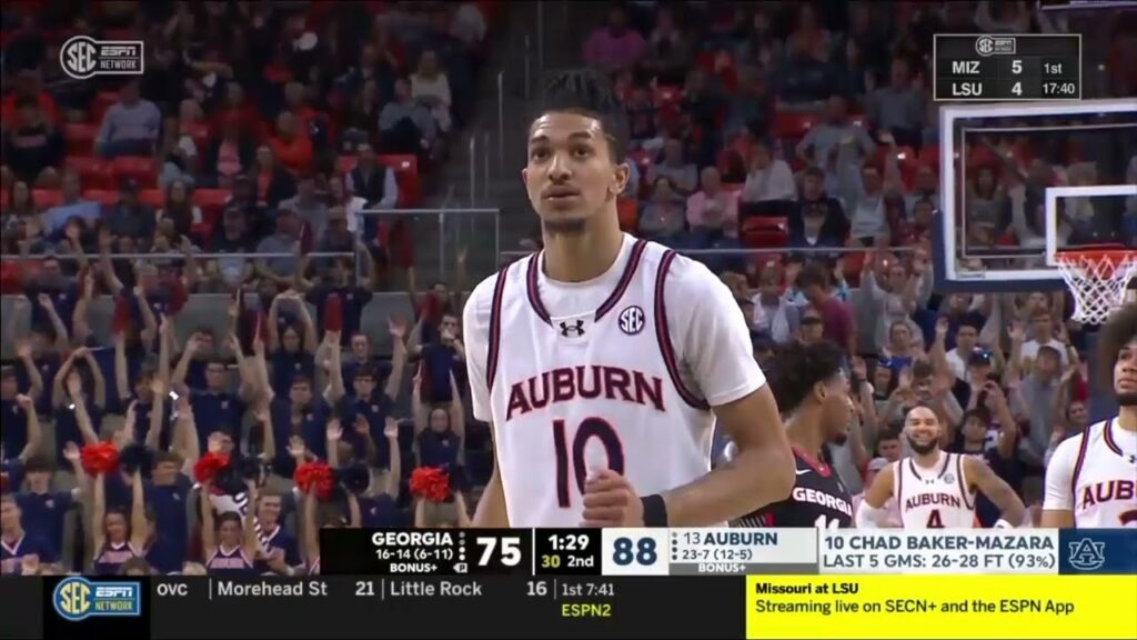 chad baker mazara 2023 24 auburn highlights