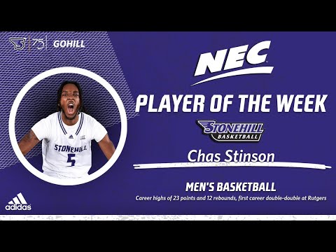 chas stinson nec player of the week interview