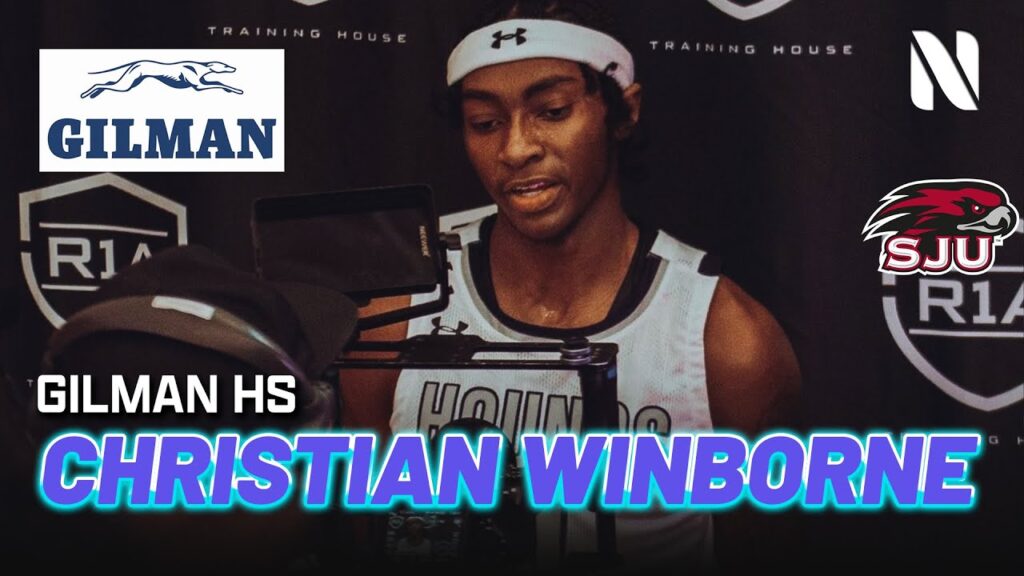 christian winborne of gilman hs 2022 senior highlights saint josephs hawks commit
