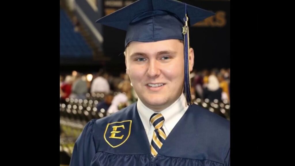 click video david adams etsu graduation may 4 2019