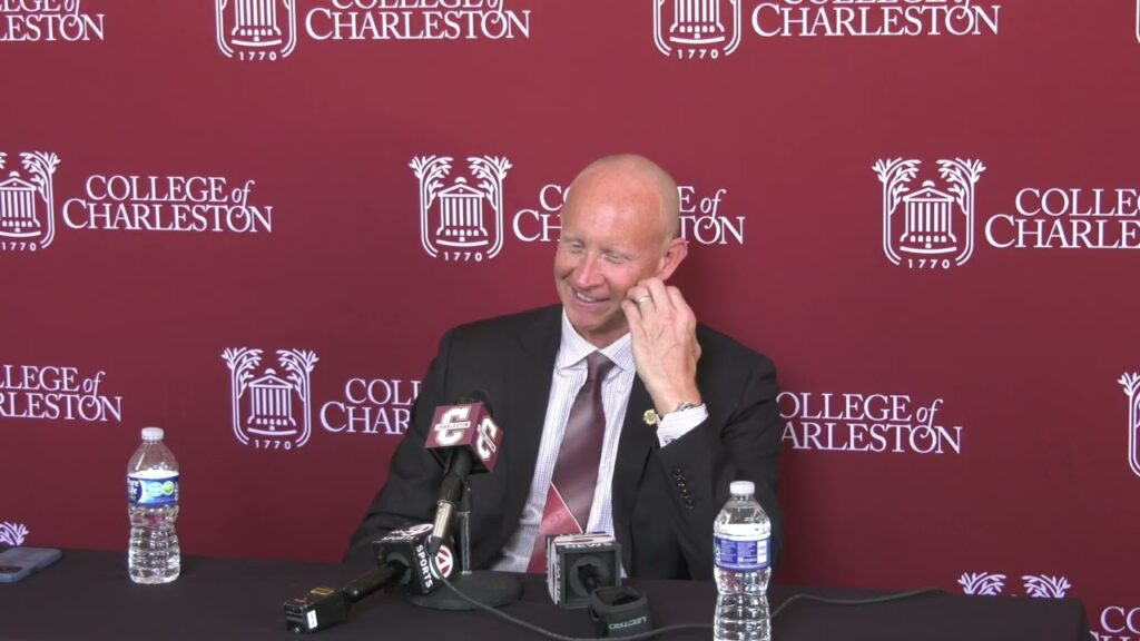 college of charleston mens basketball head coach chris macks media availability 4 02 24
