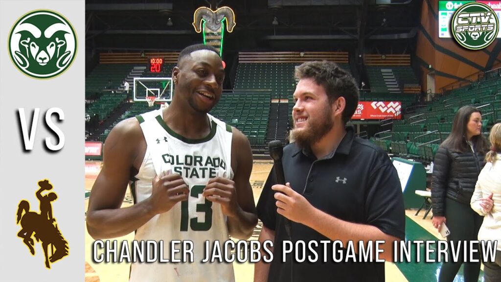 csu mens basketball vs wyoming chandler jacobs postgame interview february 23 2022