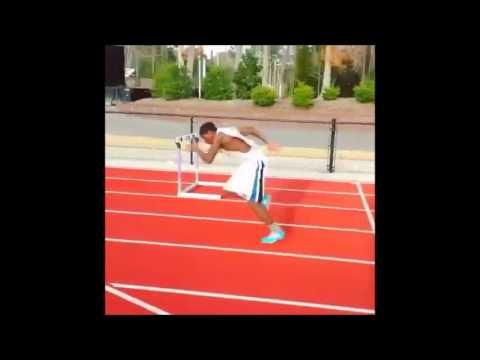 daequon carr starts out of the block at ecu track