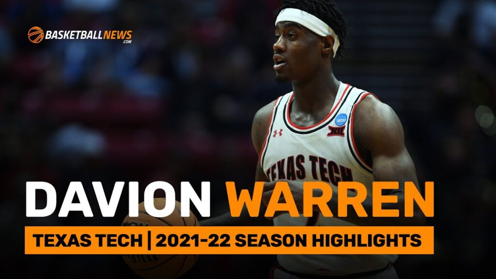 davion warren texas tech 2021 22 highlights