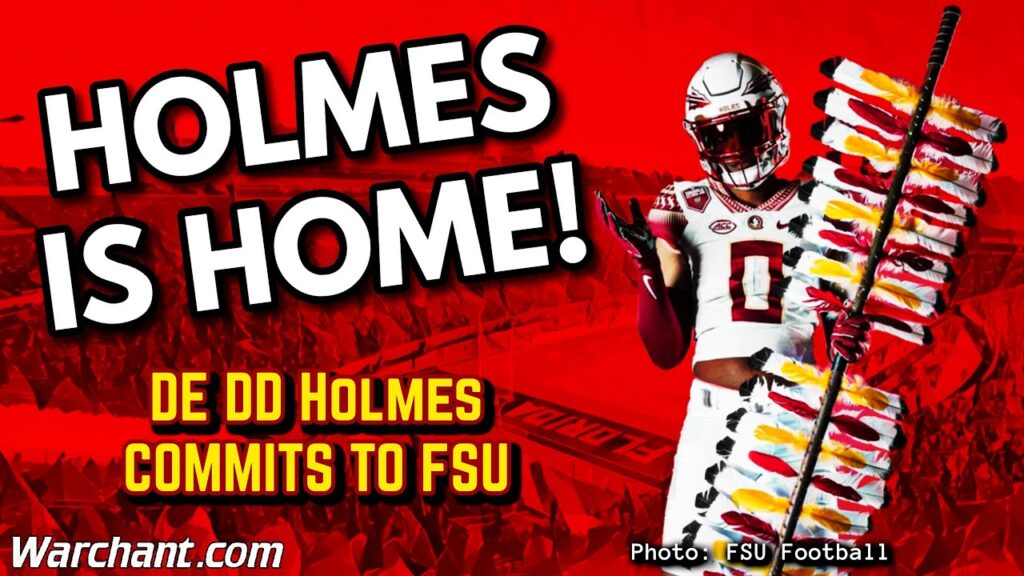 dd holmes commits to fsu florida state football recruiting 2024 warchant tv fsu