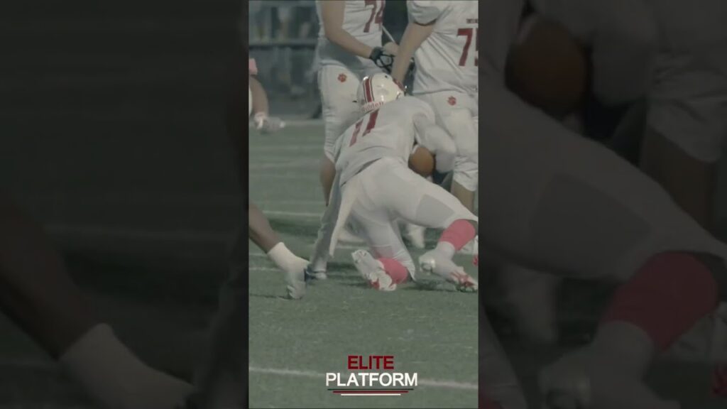 defender stopping the play in the backfield khyler watson ardrey kell vs south meck hs football