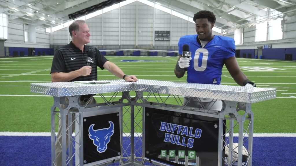 defensive end kobe stewart recaps the win over lafayette and why buffalo is a great opportunity