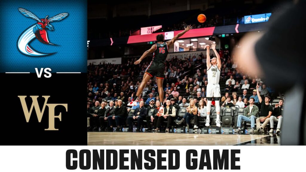 delaware state vs wake forest condensed game 2023 24 acc mens basketball