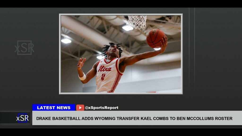 drake basketball adds wyoming transfer kael combs to ben mccollums roster
