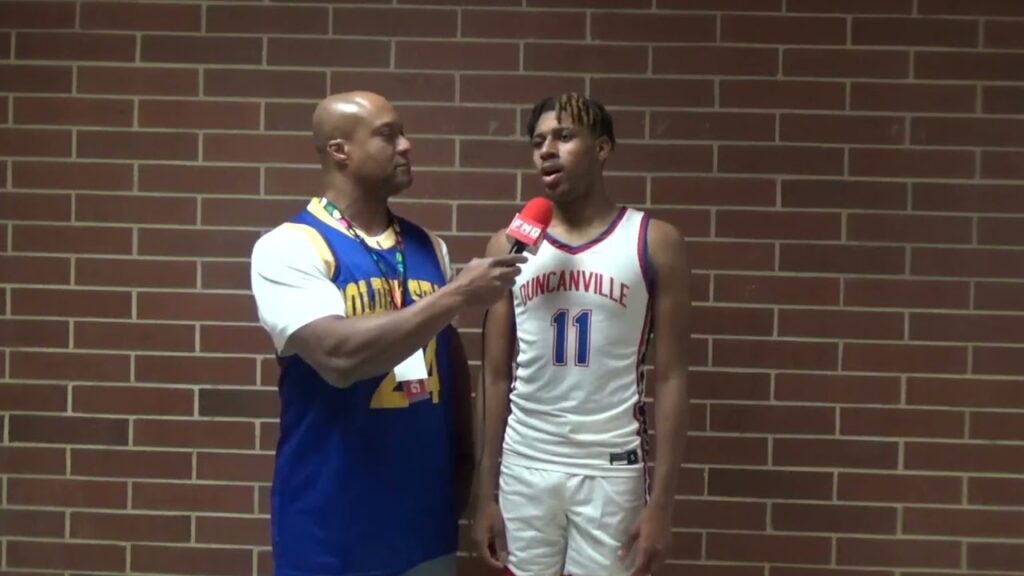 duncanville g aric demings talks about their hard fought win vs arl martin to reach the semis