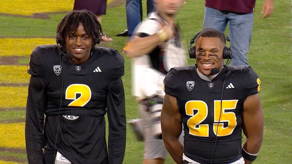 elijhah badger and decarlos brooks join pac 12 network after asus homecoming win vs wsu