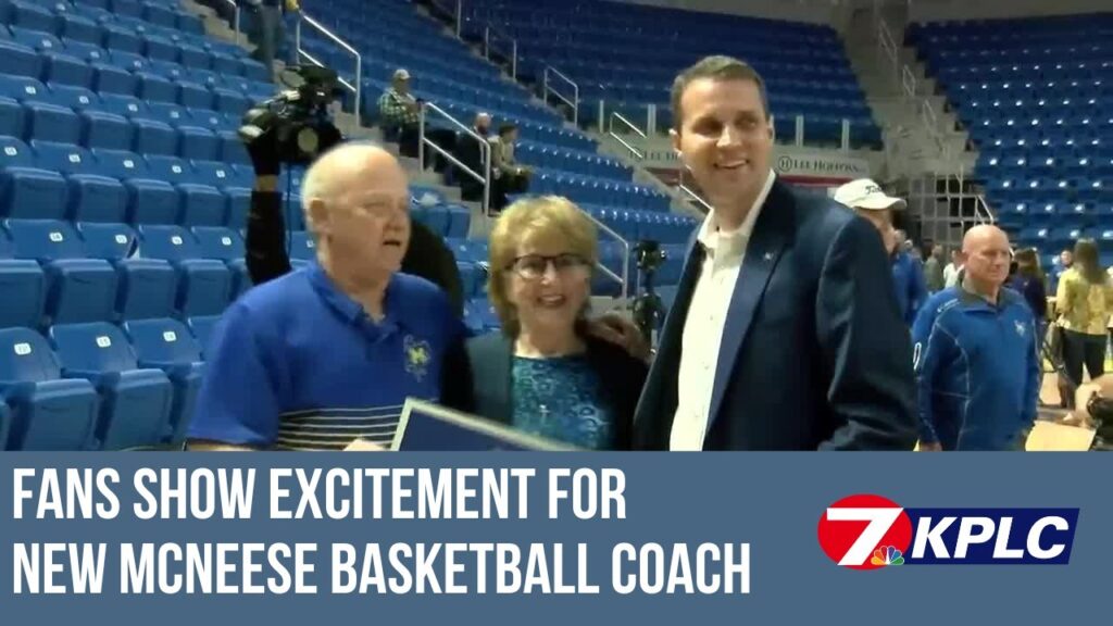 fans show excitement as mcneese introduces will wade as the cowboys head basketball coach