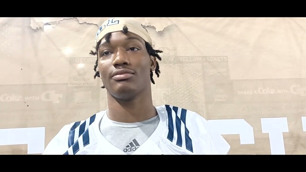 fighting peaches georgia tech football trenilyas tatum media day interview 8 13 22
