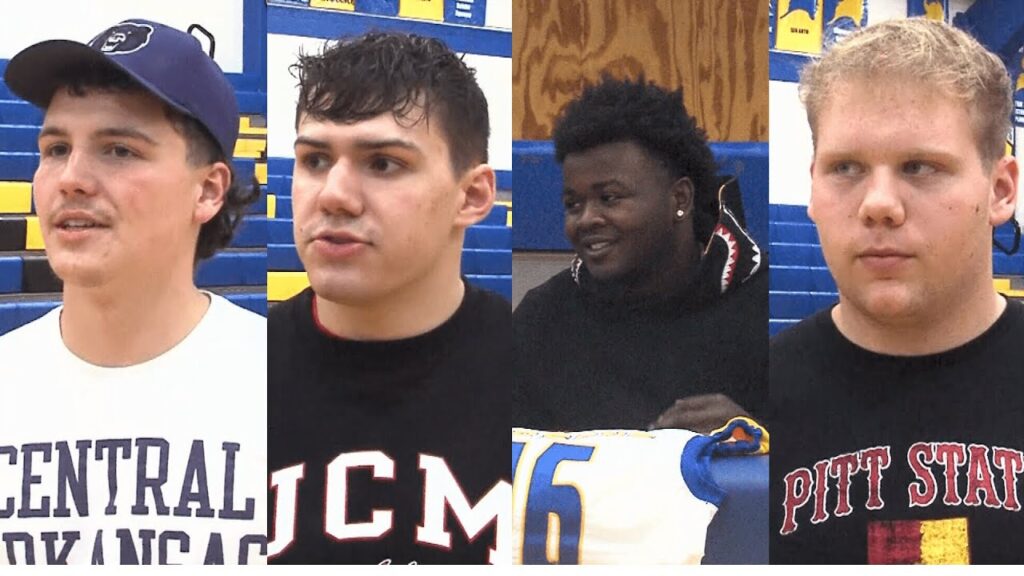 four parsons football players sign nlis