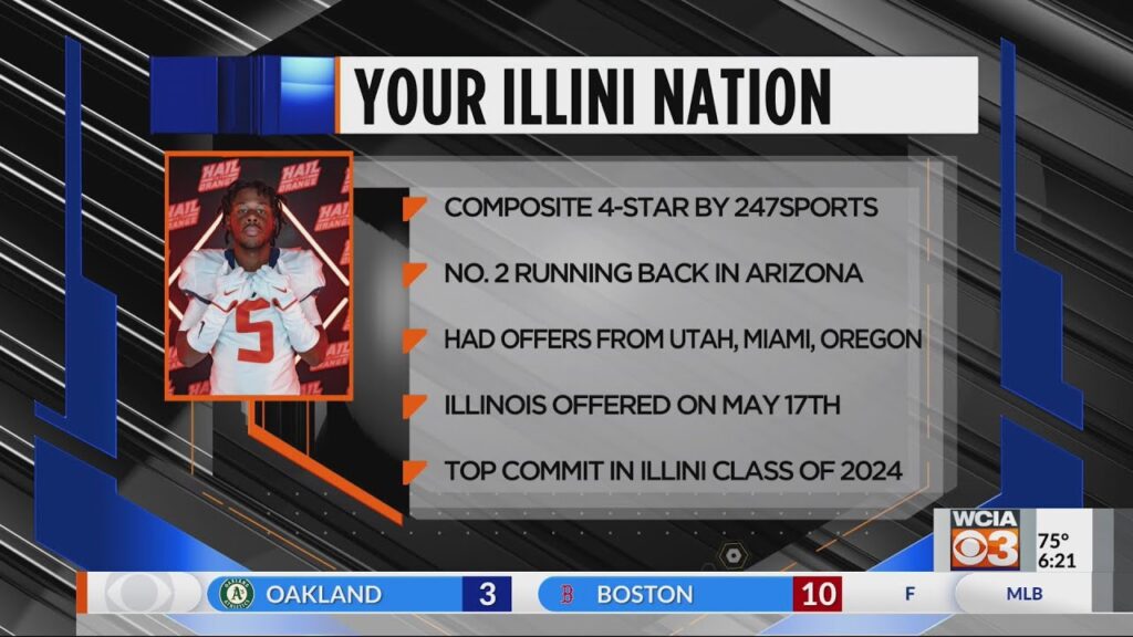 four star running back calil valentine commits to illinois