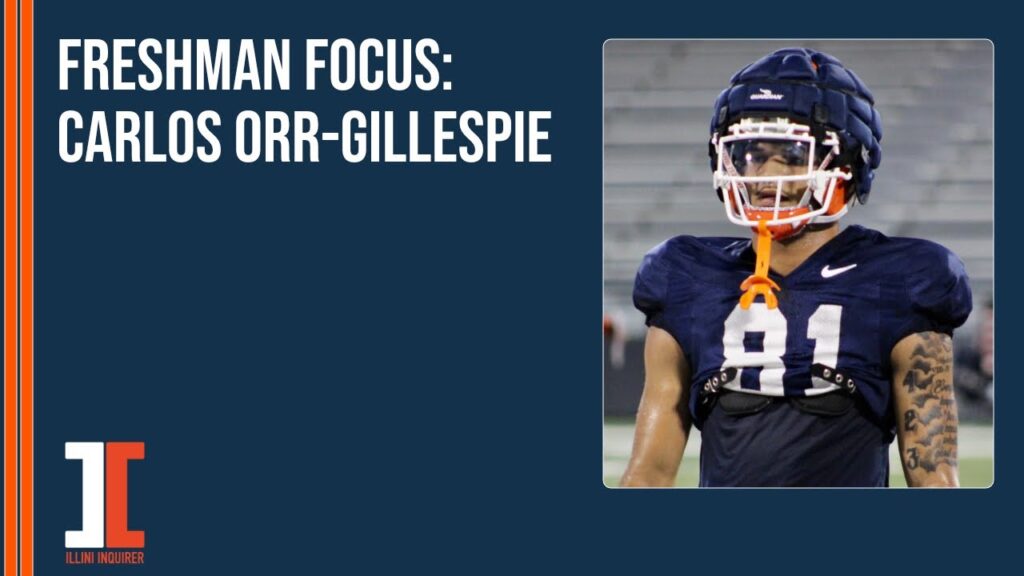 freshman focus illini wr carlos orr gillespie