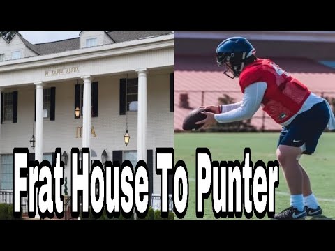 from frat house to ole miss punter who is ole miss punter charlie pollock