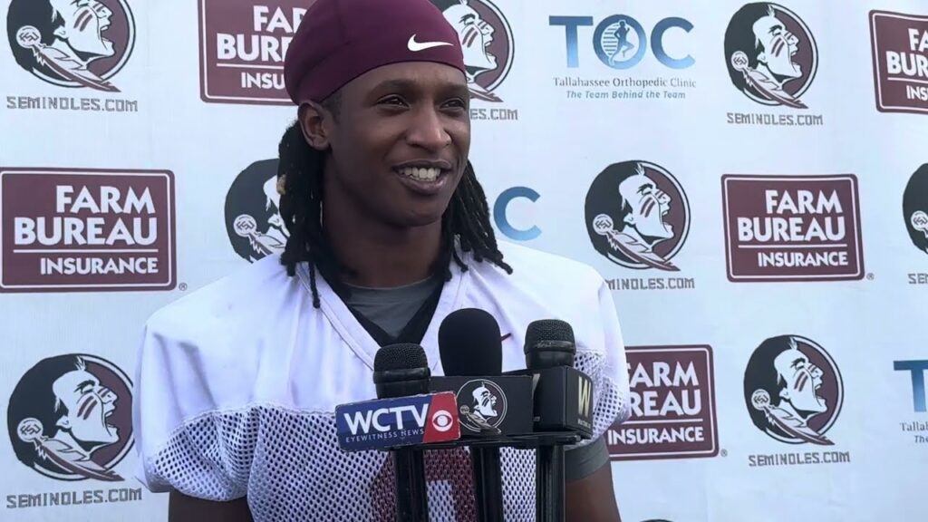 fsu football lawrance toafili on breaking the summer rock roydell williams being a veteran