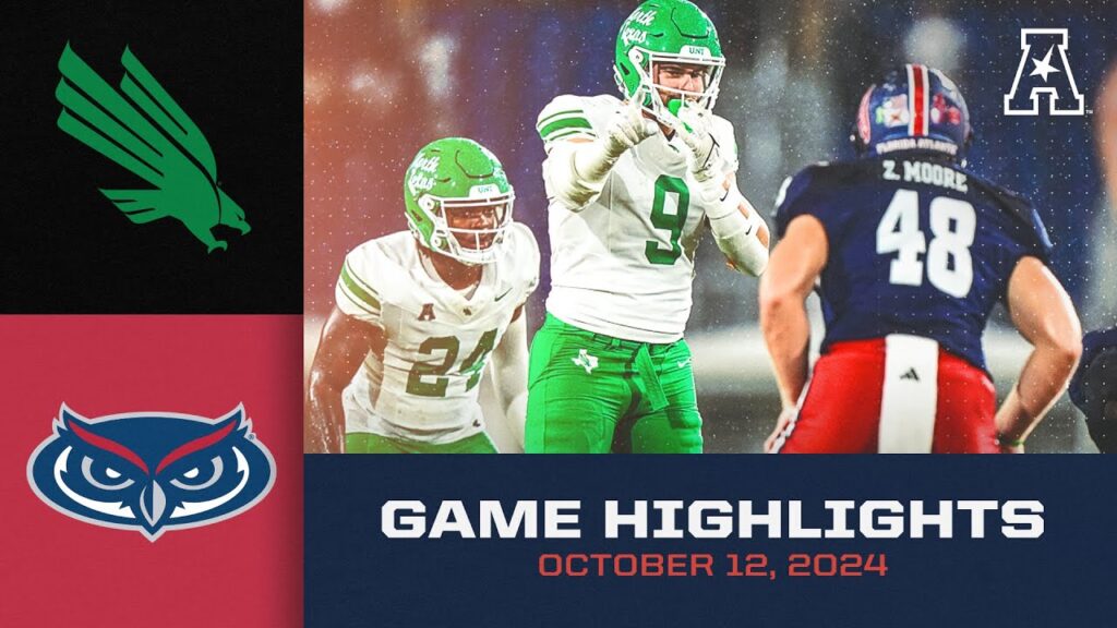 game highlights north texas vs florida atlantic oct 12 2024