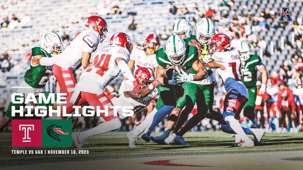 game highlights uab 34 temple 24