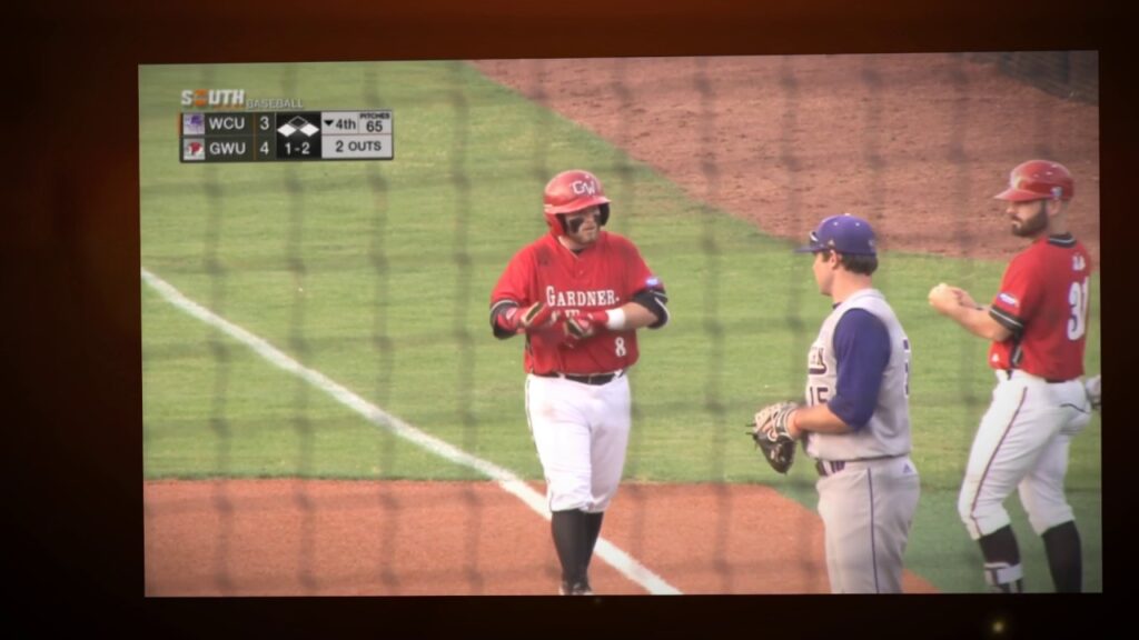gardner webb baseball collin thacker named to all big south baseball first team 5 22 17
