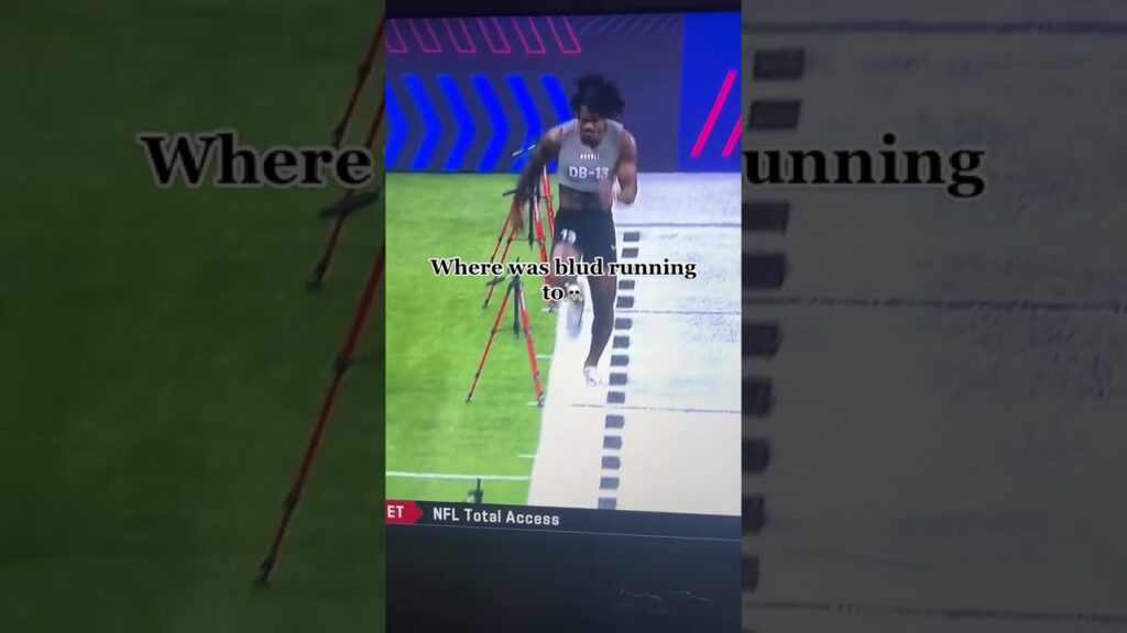 garner ran out of bounds on his 40 yard dashf09f98adshorts nfl nflcombine
