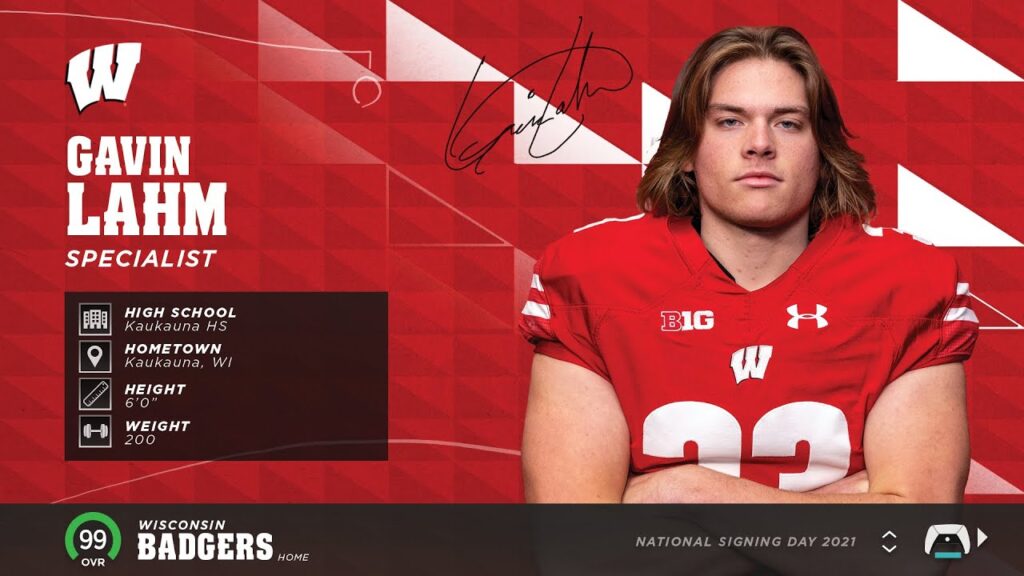 gavin lahm national signing day wisconsin 22