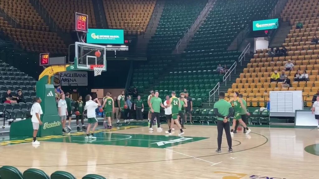 george mason gmu mens basketball open practice highlights oct 5 2024 tony skinn a 10 patriots