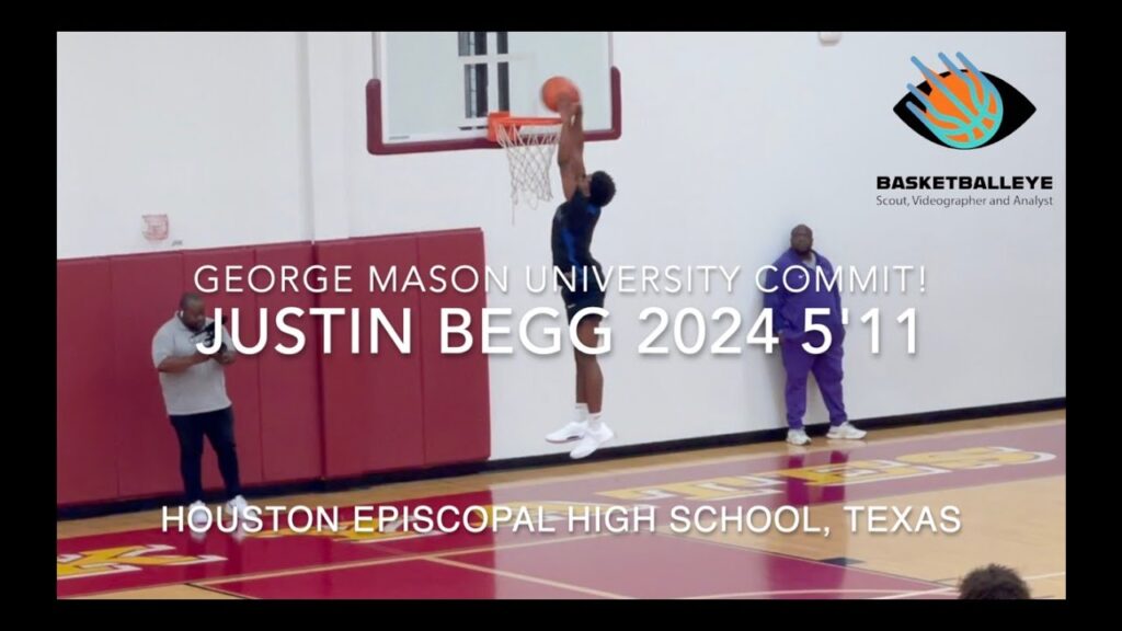 george mason university commit justin begg 2024 511 houston episcopal high school texas