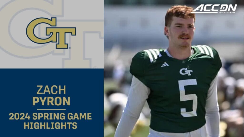 georgia tech qb zach pyron impresses in spring game