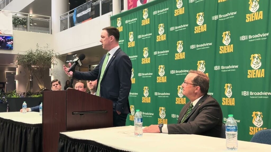 gerry mcnamara introduced as sienas new mens basketball coach