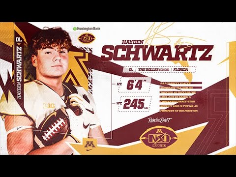 hayden schwartz highlights gopher football hyprr22 signing day