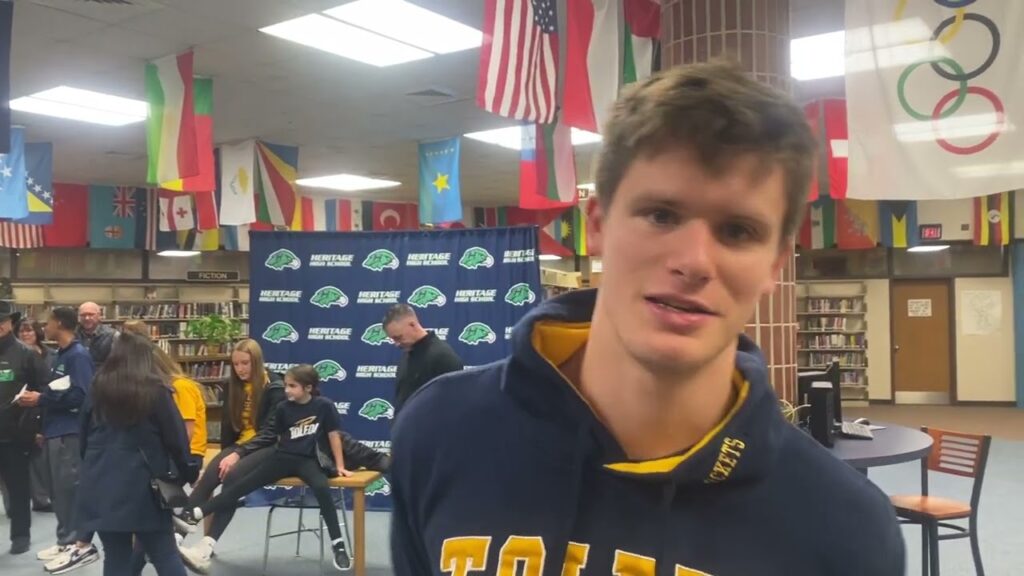 heritage standout tyler ode talks about decision to play for toledo