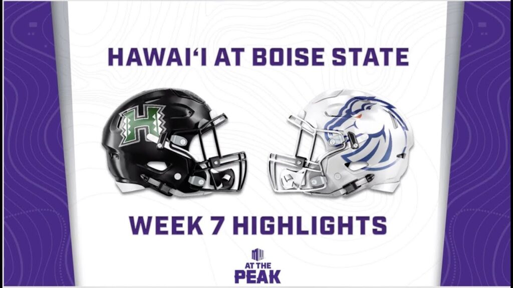 highlights hawaii rainbow warriors at boise state broncos