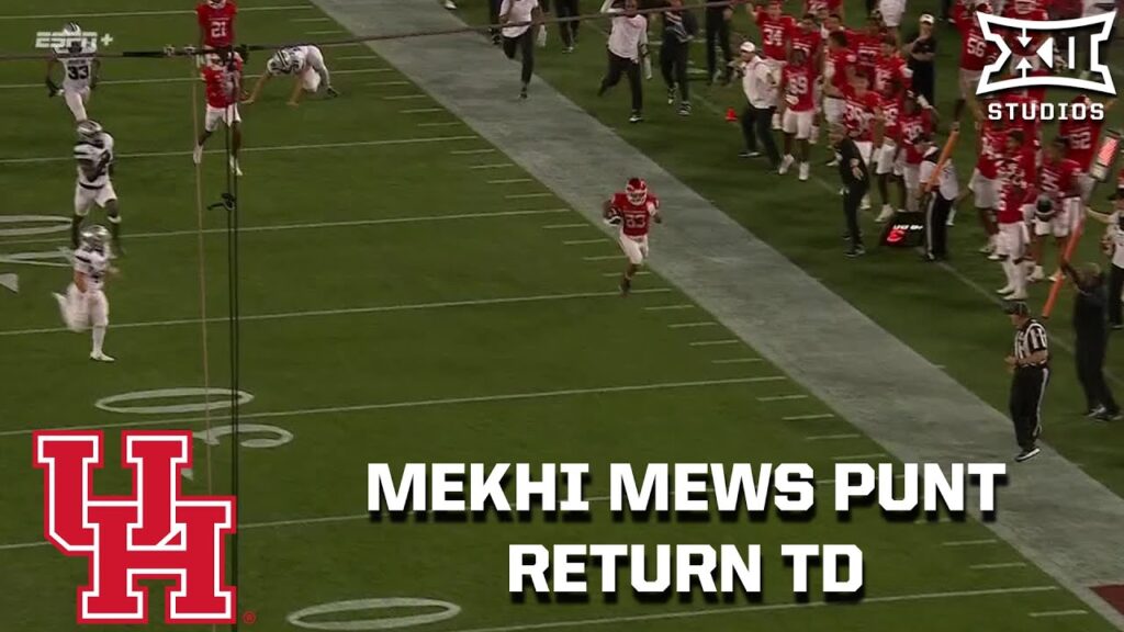 houstons mekhi mews busts a 75 yard punt return td