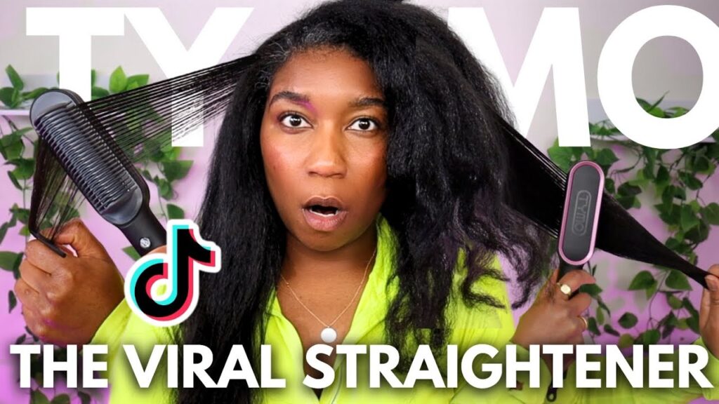 i bought the viral tiktok tymo straightening brush review type 4 natural hair