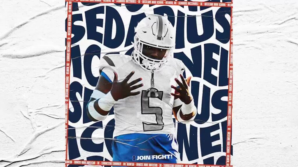 illini football signing day dec 2020 dl sedarius mcconnell