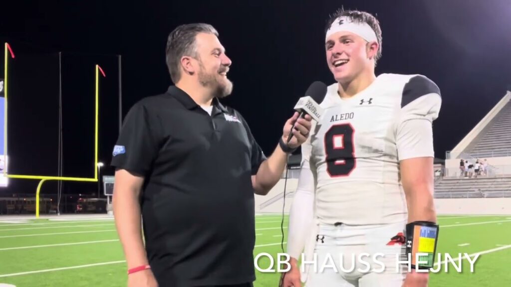in his words aledo four star qb hauss hejny