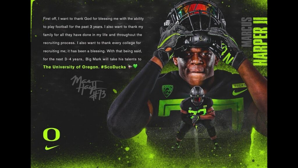 interview with marcus harper ii oregon o line about ducks football in 2020 moving from chicago