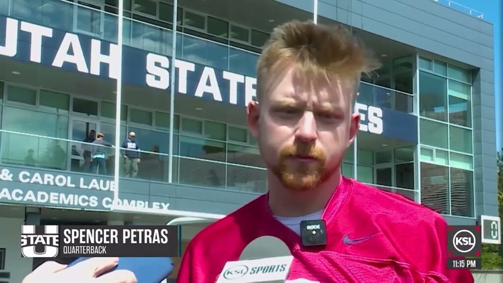 iowa transfer spencer petras named utah states starting quarterback