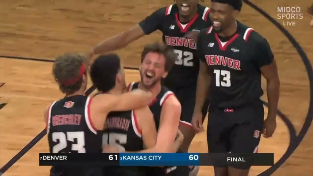 isaiah addo ankrah game winner denver vs umkc basketball full ending 03 09 24